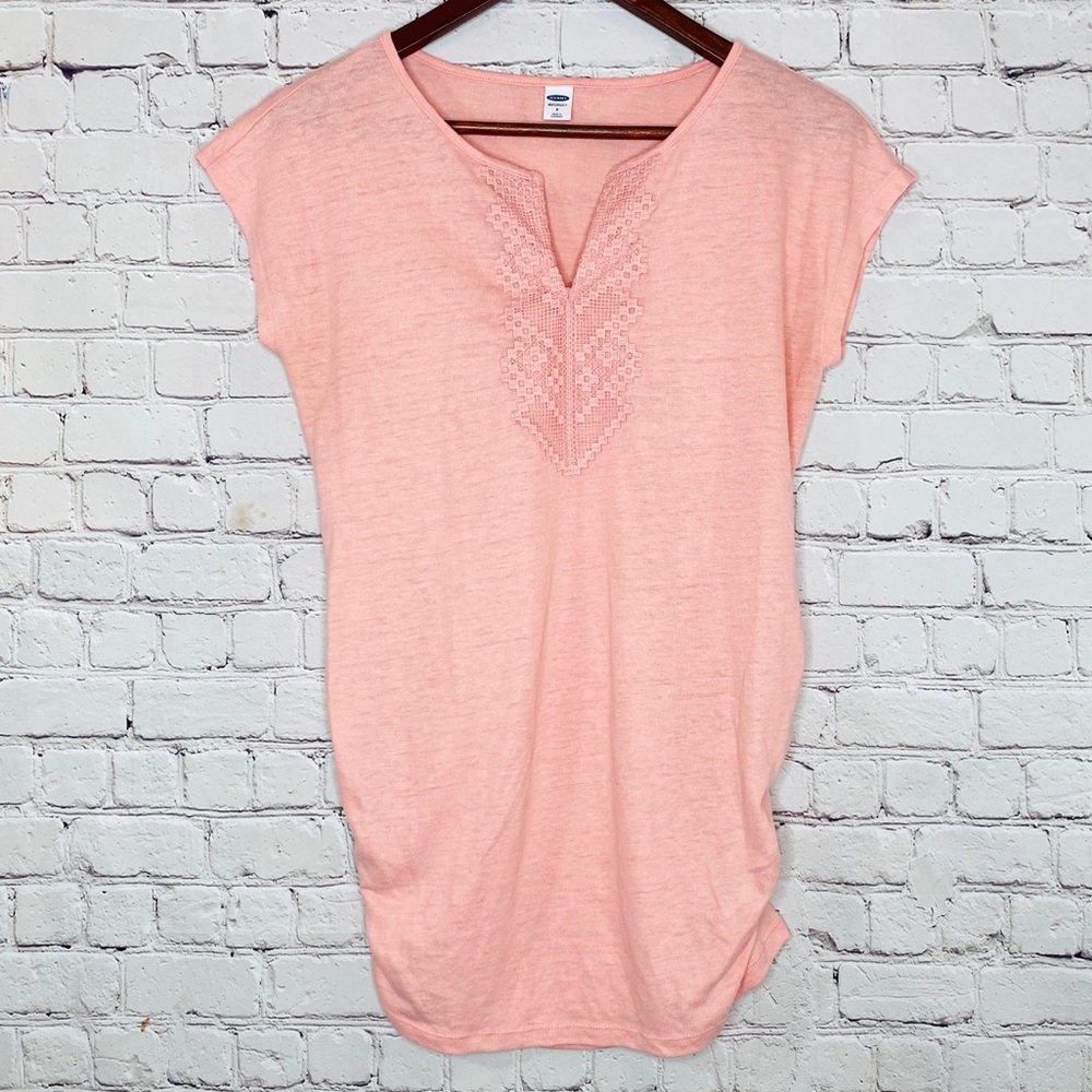 Old Navy Maternity Coral Short Sleeve Top Small